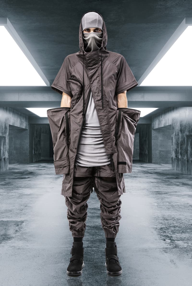 GALL Spring/Summer 2020 Lookbook Collection Jackets Pants Shorts T-shirts Vests Head Masks Black Pink Purple Blue White Bags Hats