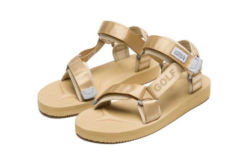 GOLF WANG Suicoke DEPA-CAB Mint Green Light Beige Sandals