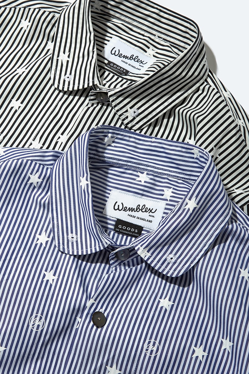 Goodhood x Wemblex Vintage-Inspired Stars & Stripe Shirts Release Information Ivy League 1953 Retro Shirting Button Ups Casual-wear Punk Seditionaries Anarchy 