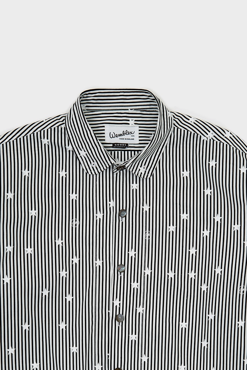 Goodhood x Wemblex Vintage-Inspired Stars & Stripe Shirts Release Information Ivy League 1953 Retro Shirting Button Ups Casual-wear Punk Seditionaries Anarchy 