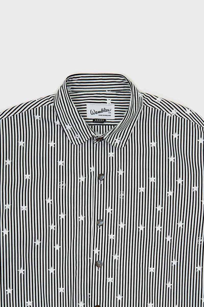 Goodhood x Wemblex Vintage-Inspired Stars & Stripe Shirts Release Information Ivy League 1953 Retro Shirting Button Ups Casual-wear Punk Seditionaries Anarchy