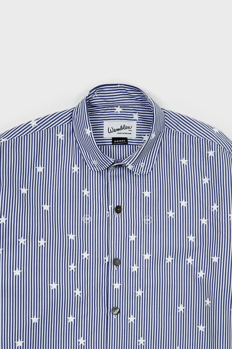 Goodhood x Wemblex Vintage-Inspired Stars & Stripe Shirts Release Information Ivy League 1953 Retro Shirting Button Ups Casual-wear Punk Seditionaries Anarchy