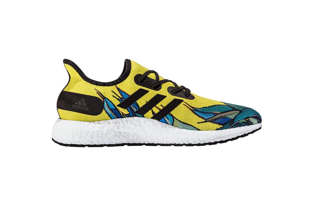 greenhouse adidas speedfactory am4 boost yellow green black red banana print release date hispanic heritage month