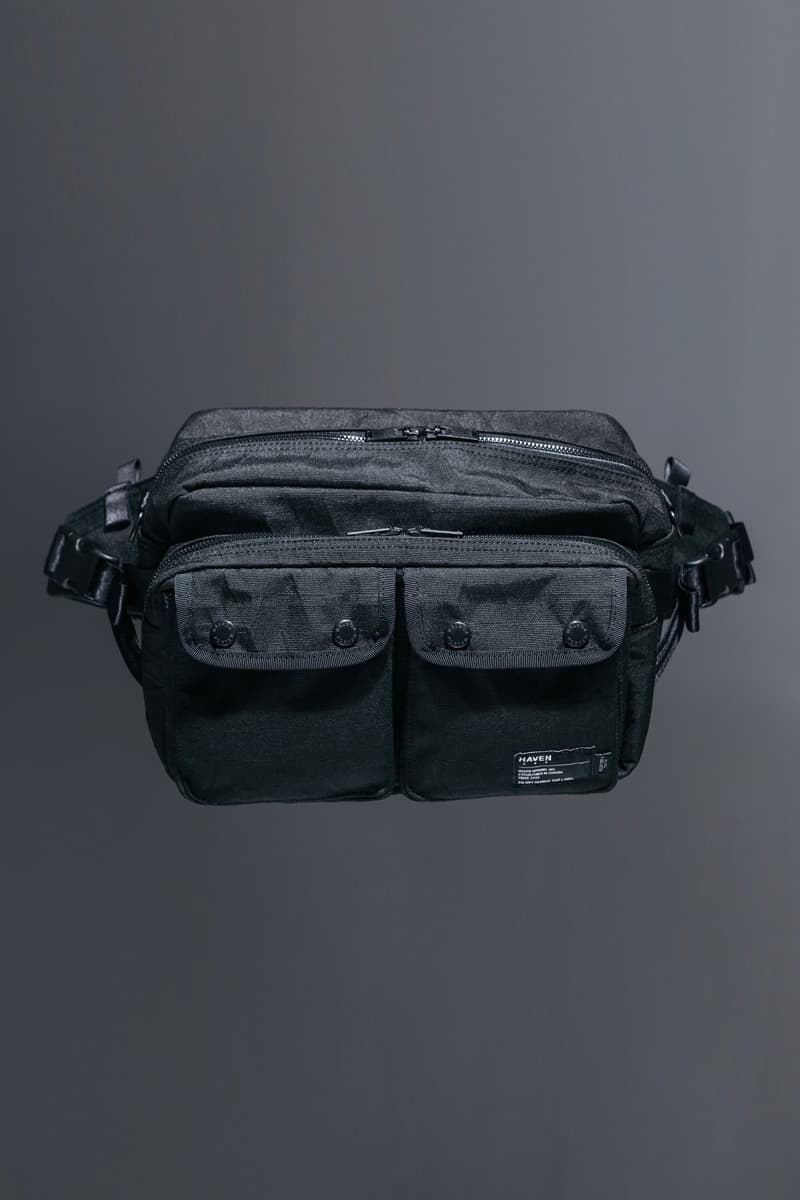 HAVEN Shop PORTER X PAC CORDURA Collection canada retailer bags carrying options triple black collaborations YKK VISLON 840 D