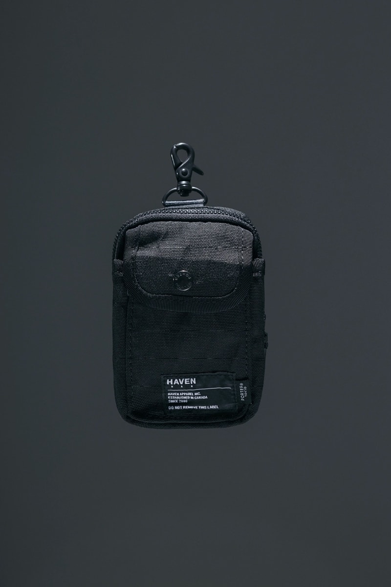 HAVEN Shop PORTER X PAC CORDURA Collection canada retailer bags carrying options triple black collaborations YKK VISLON 840 D