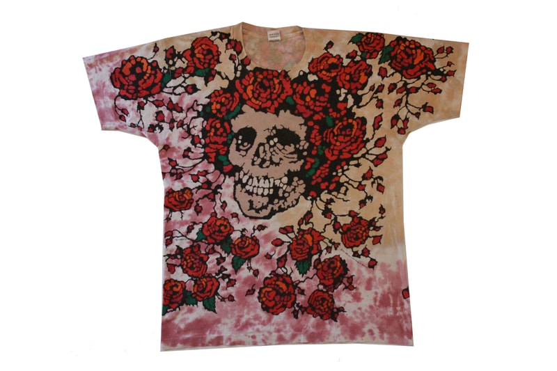 Heads Will Be Heads "The Deadhead Collection" Exhibition T-shirts The Grateful Dead Psychedelic Tie-Dye Skull Roses Red Green Blue Yellow Orange Black Purple