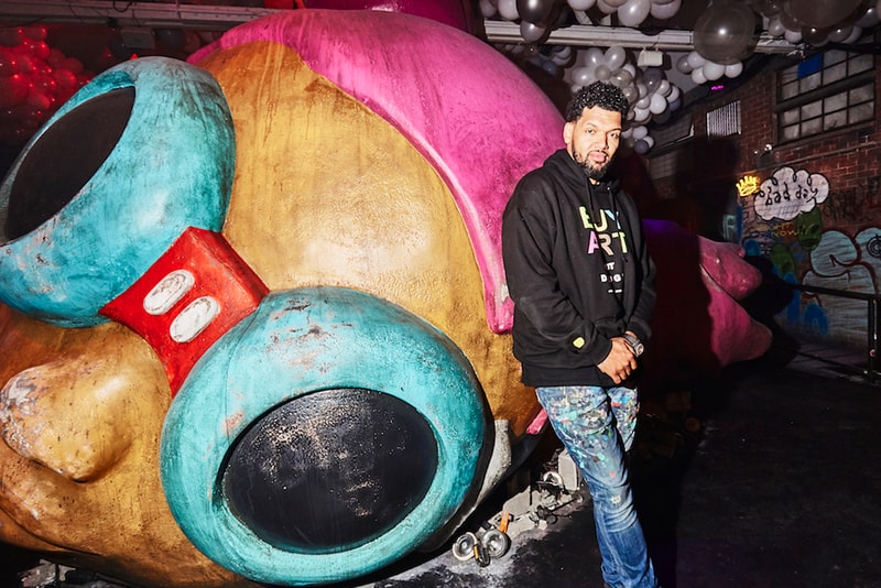 hebru brantley nevermore park exhibition artworks sculptures paintings 