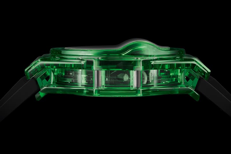 Hublot Big Bang MP-11 SAXEM Emerald Green Release Info Date Black ref. 911.JG.0129.RX