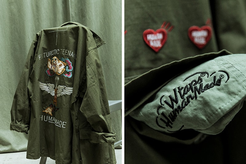 HUMAN MADE WTAPS 2019 Capsule collection collaboration tetsu nishiyama nigo gears for futuristic teenagers military utility vintage retro slub