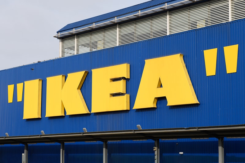 IKEA Quotation Mark Logo Virgil Abloh MARKERAD Collection furniture home goods line queue campout