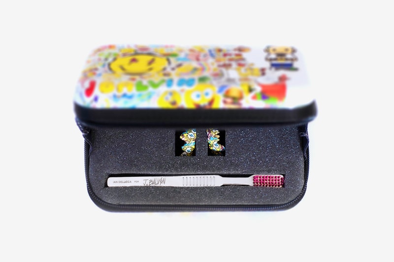 J Balvin Ian Delucca Spongebob Squarepants Grillz Collab Reveal Announcement Release Info 20th anniversary Nickelodeon Toothbrush