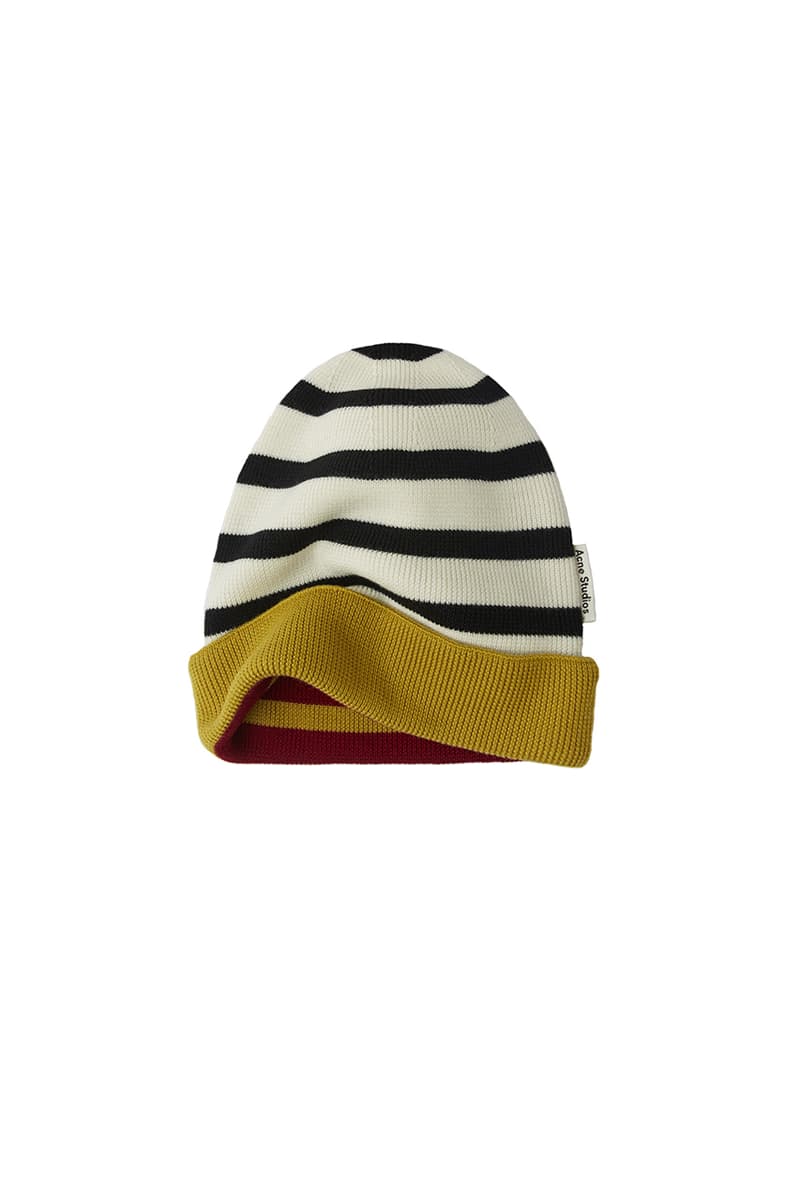 Jacob Dahlgren x Acne Studios Fall Winter 2019 FW19 Capsule Collection Stripes Sweater Scarf Hat Beanie Seasonal Drop Cold Weather Blankets Wallpaper Homeware