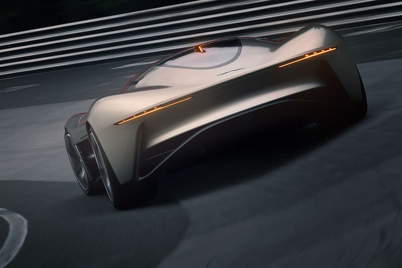 Jaguar Vision Gran Turismo Coupé for 'Gran Turismo Sport' Electric Vehicle EV Hypercar Virtual C-Type D-Type Race Cars 1006 BHP 885 lb-ft Torque First Look Automotive Design