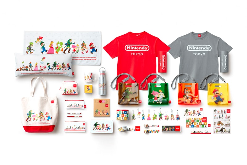 Japan First Nintendo Tokyo Store PARCO shibuya demo merch pet tape Ring notebook pvc bag video games pen case clocky book cushion mug