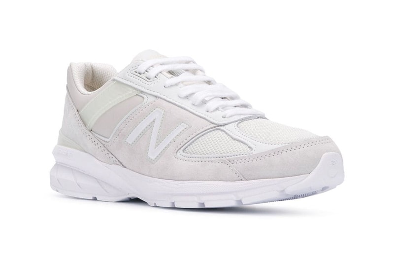Junya Watanabe MAN Comme des garcons New Balance 990 white calf leather pigskin suede sneakers footwear shoes silhouette runners trainers
