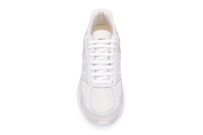Junya Watanabe MAN Comme des garcons New Balance 990 white calf leather pigskin suede sneakers footwear shoes silhouette runners trainers