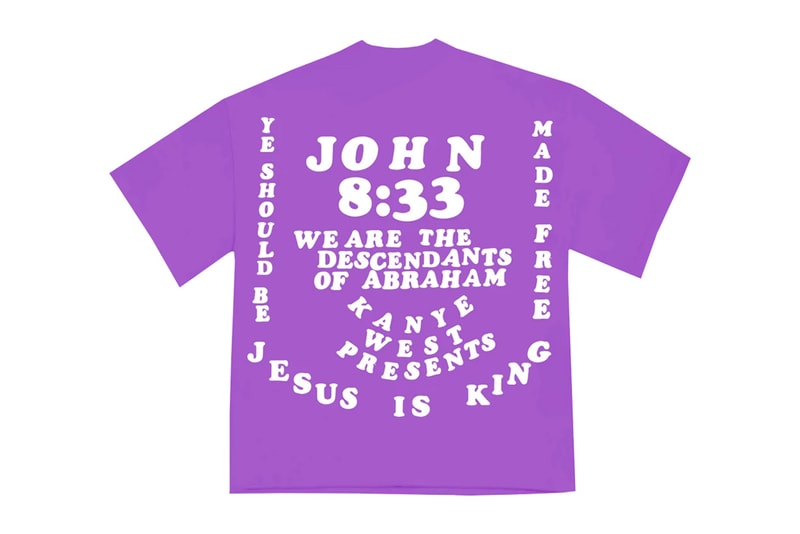 Kanye West x CPFM 'Jesus Is King' Merch Release info cactus plant fleat market yeezy garments bible verses chick-fil-a "closed on sunday" "on god" lyrics 