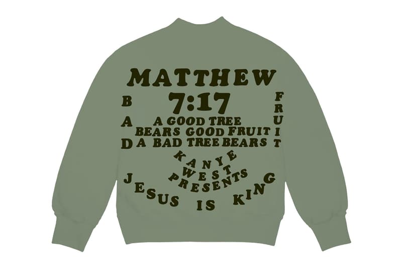 Kanye West x CPFM 'Jesus Is King' Merch Release info cactus plant fleat market yeezy garments bible verses chick-fil-a "closed on sunday" "on god" lyrics