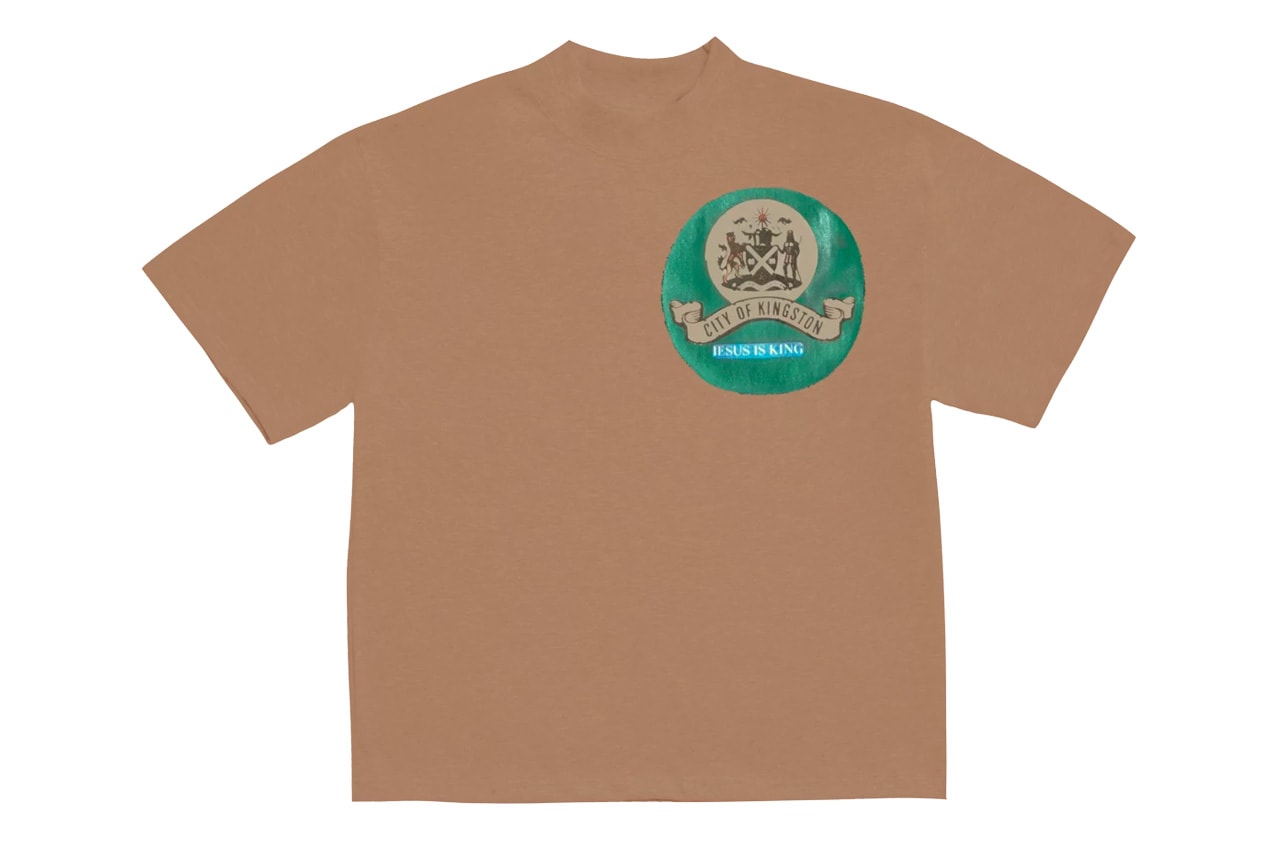 Kanye West 'Jesus Is King' Kingston Jamaica Sunday Service Merchandise release info drop date yeezy fabrics t-shirts longsleeves crewneck hat humming bird