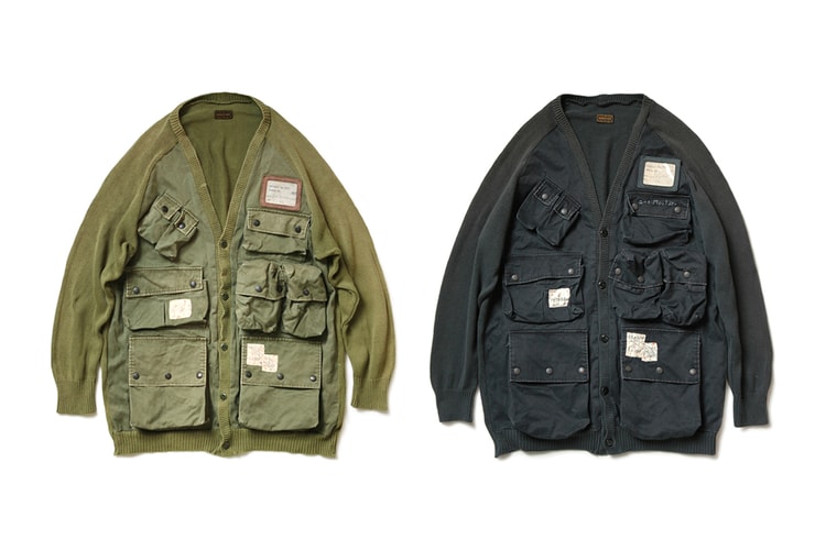 KAPITAL Upcycles Two Vintage Military-Inspired Cardigans