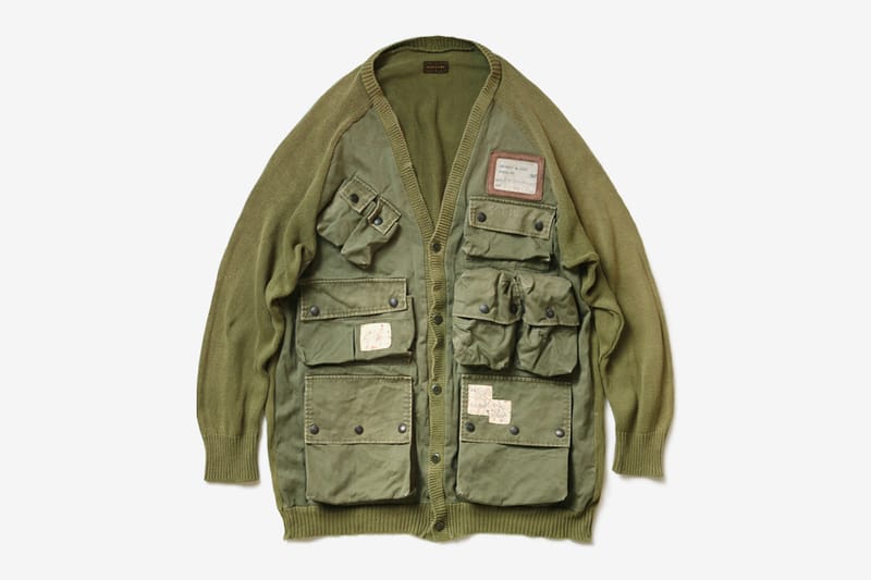 military cardigan