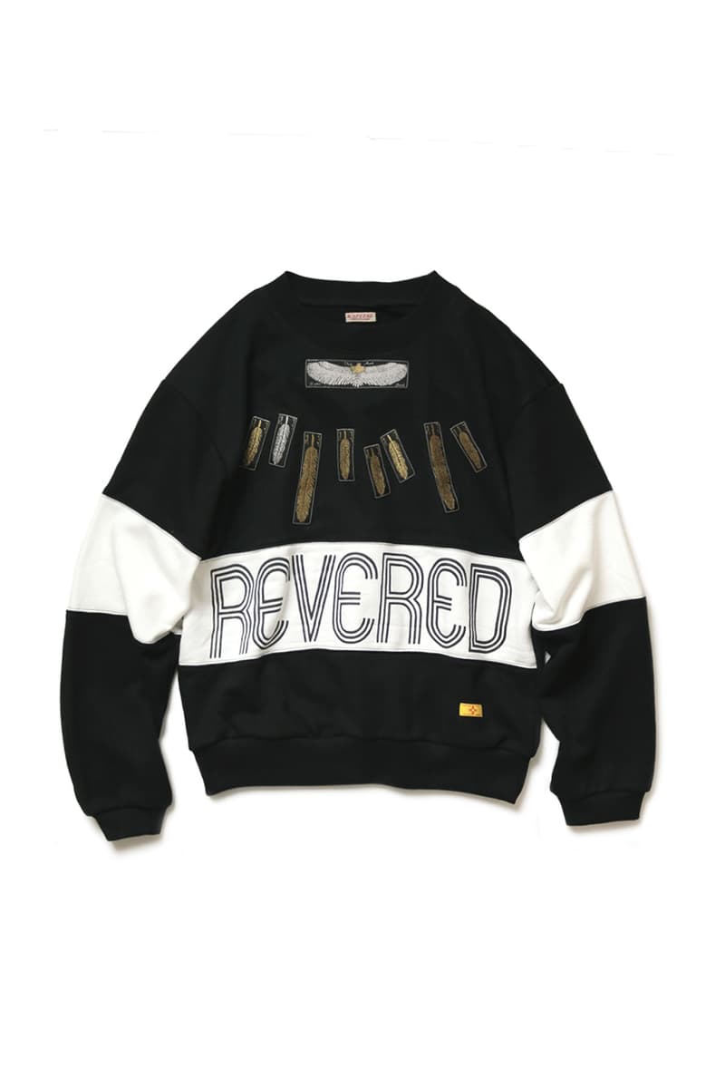KAPITAL ECO Fleece Feather Jewel 2TONE Sweaters crewnecks sweatshirts kountry eagle feathers gold embroidery japanese fashion streetwear