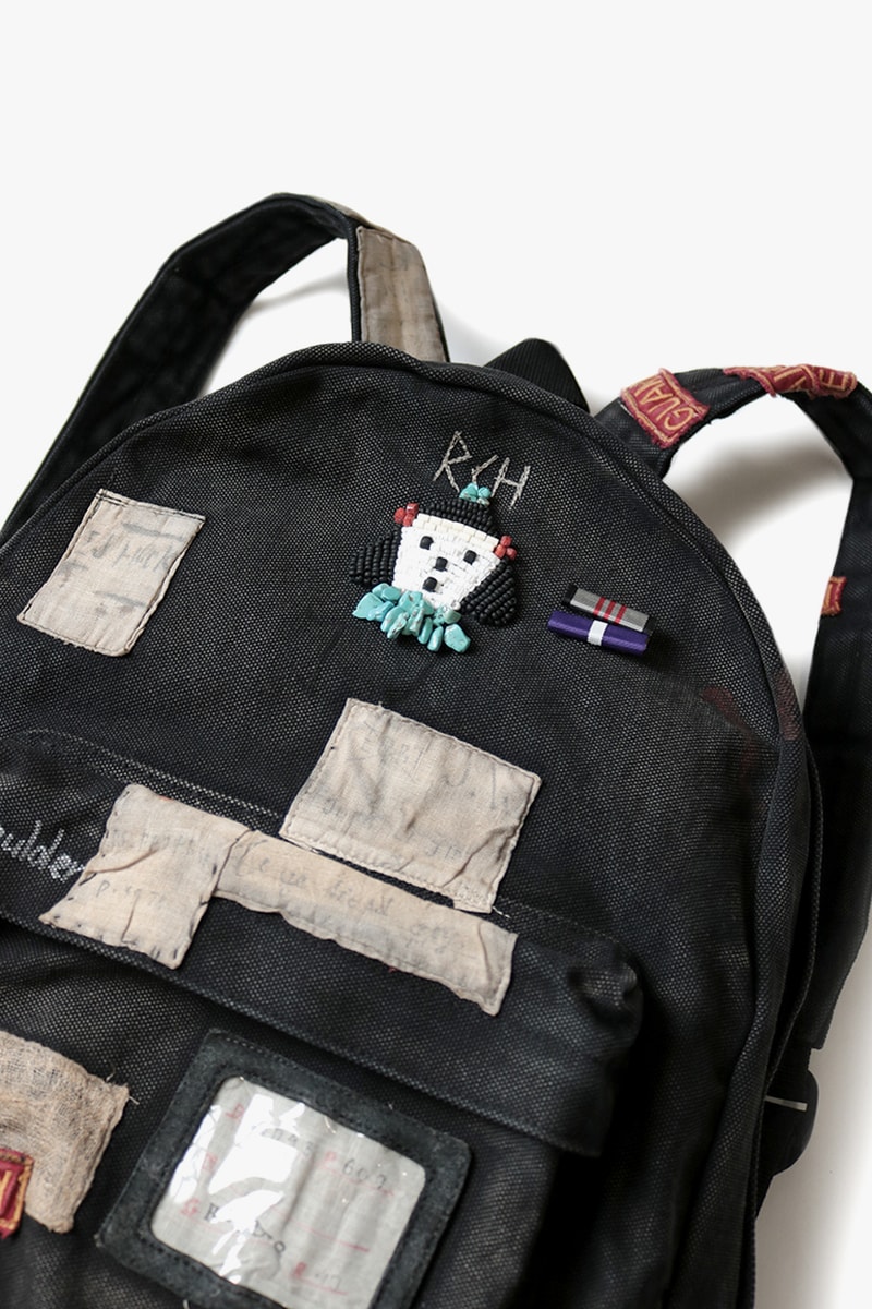 KAPITAL Patchwork Army Rucksack pouch fanny pack backpack military patches functional utility surplus bags accessories Japanese detach