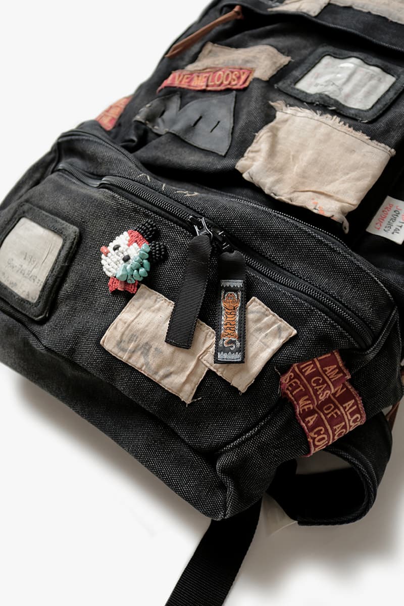 KAPITAL Patchwork Army Rucksack pouch fanny pack backpack military patches functional utility surplus bags accessories Japanese detach