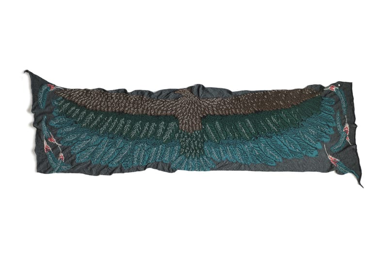 KAPITAL Drops Intricately Woven Wool Otsuki Muffler