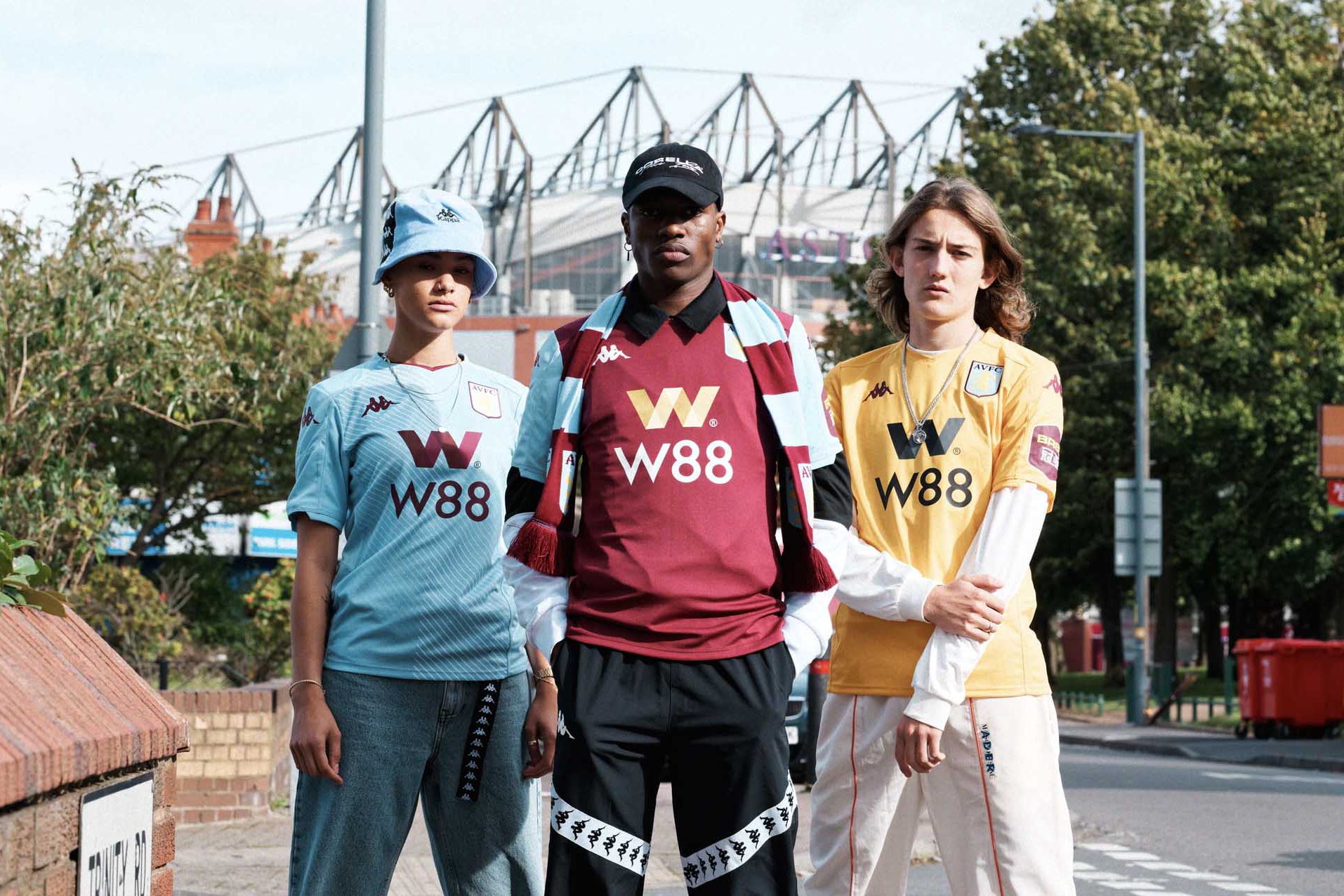 Kappa's 2019/20 Aston Villa Kit Lookbook football soccer jerseys england uk premier league pitch to the streets