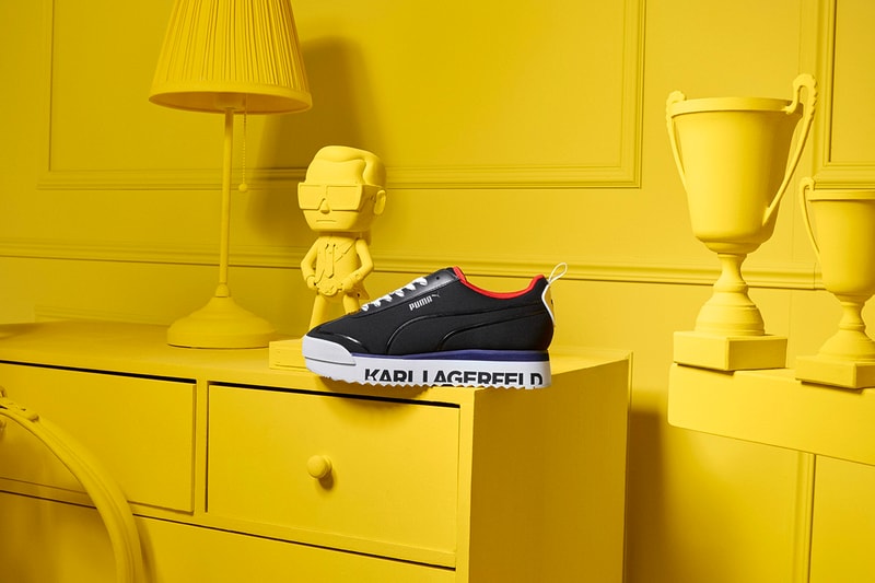 Karl Lagerfeld x PUMA Fall/Winter 2019 Collaboration Collection Sneakers Apparel Footwear Roma CELL Alien Trackpants Track Jacket Hoodies Accessories T-Shirts
