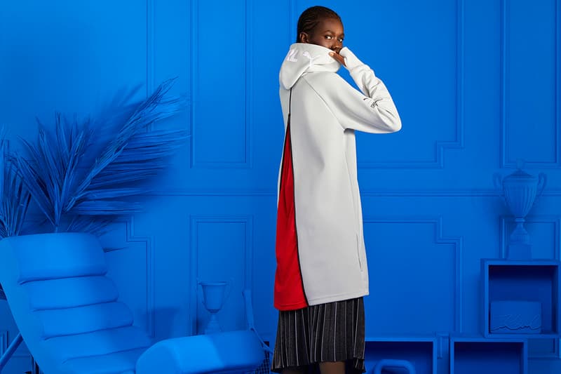 Karl Lagerfeld x PUMA Fall/Winter 2019 Collaboration Collection Sneakers Apparel Footwear Roma CELL Alien Trackpants Track Jacket Hoodies Accessories T-Shirts