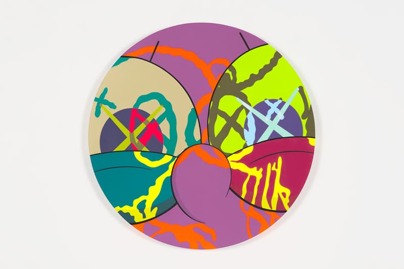 kaws he eats alone exhibition doha fire station museum qatar artworks paintings companion sculptures