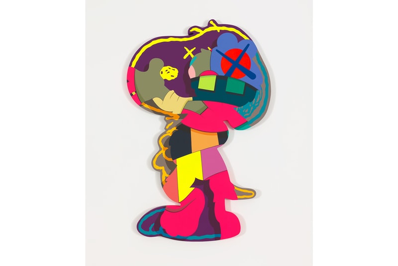 kaws he eats alone exhibition doha fire station museum qatar artworks paintings companion sculptures 