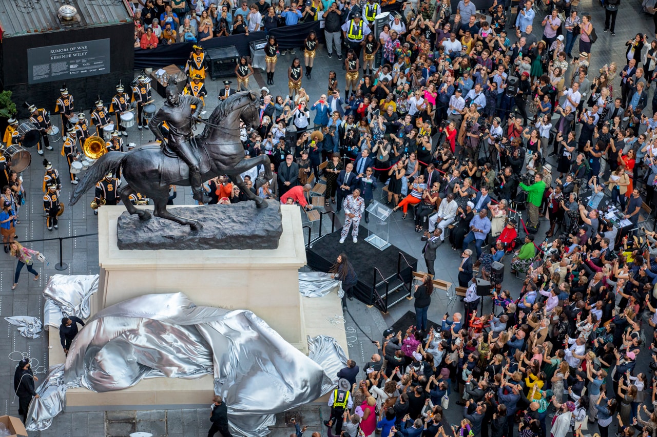 kehinde wiley times square public sculpture confederate monuments rumors of war