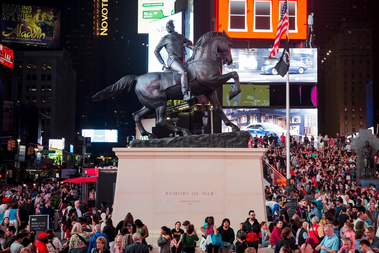 kehinde wiley times square public sculpture confederate monuments rumors of war
