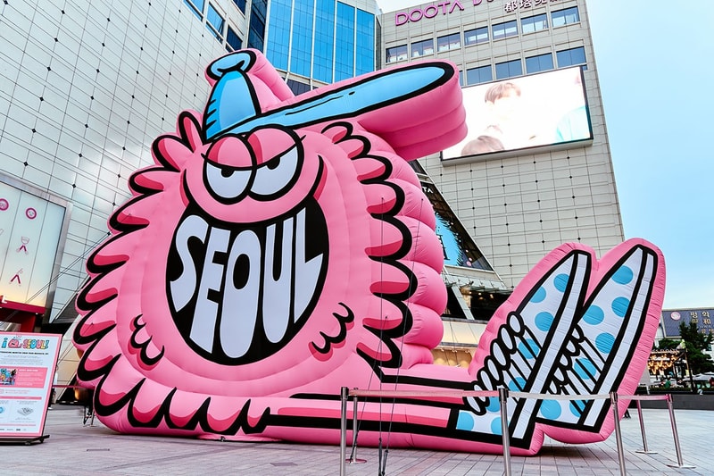 Кевин Лайонс Doota Mall Сеул Южная Корея произведения искусства инсталляции выставки сотрудничество товары одежда 