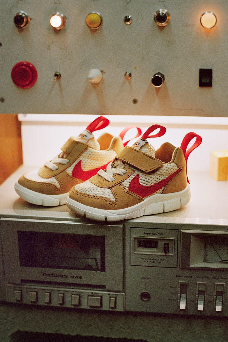Tom Sachs Nike Mars Yard 2.0 Overshoe Drop Kids Sizing Crib Toddler Space Art Design Velcro Performance