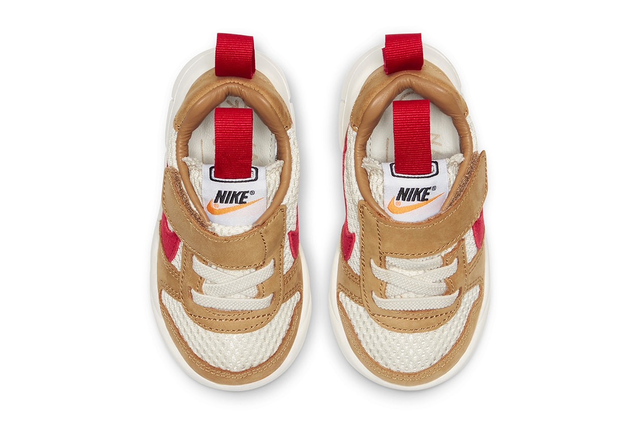 Tom Sachs Nike Mars Yard 2.0 Overshoe Drop Kids Sizing Crib Toddler Space Art Design Velcro Performance