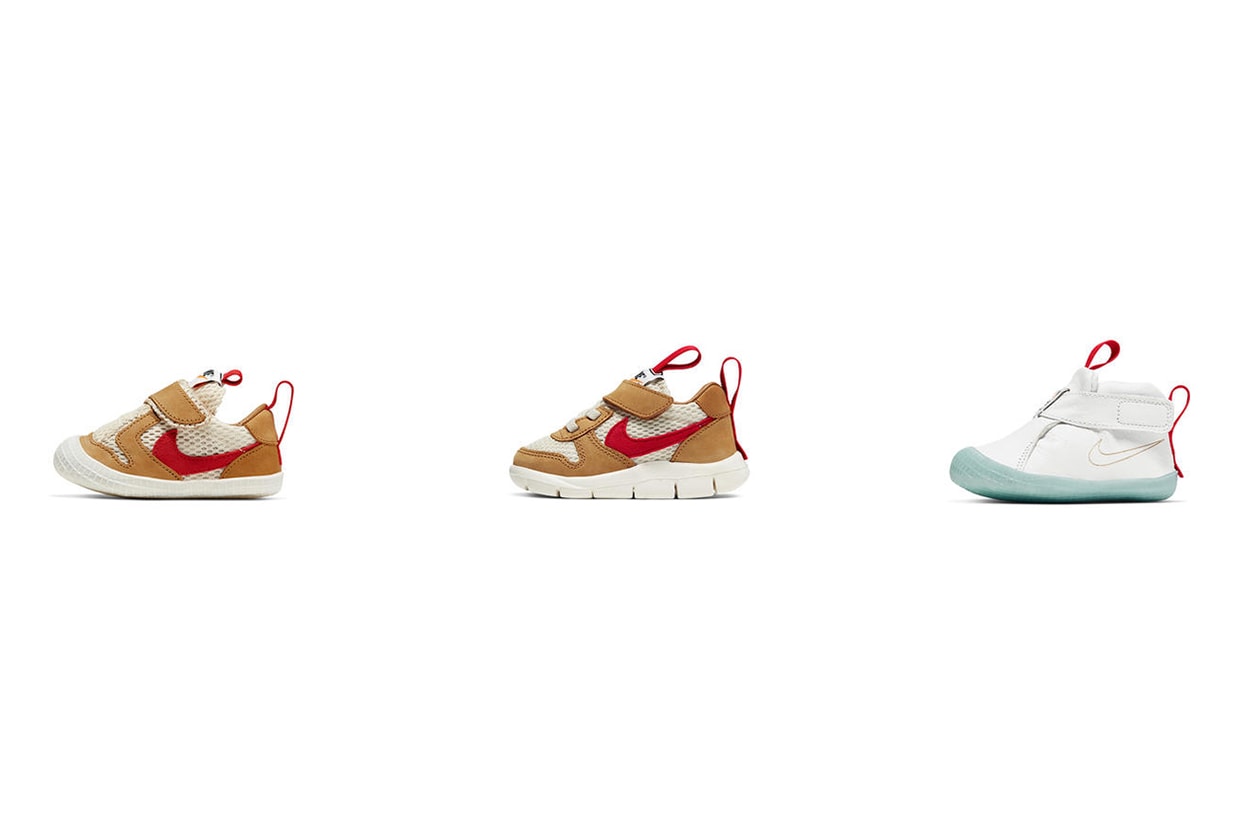 Tom Sachs Nike Mars Yard 2.0 Overshoe Drop Kids Sizing Crib Toddler Space Art Design Velcro Performance