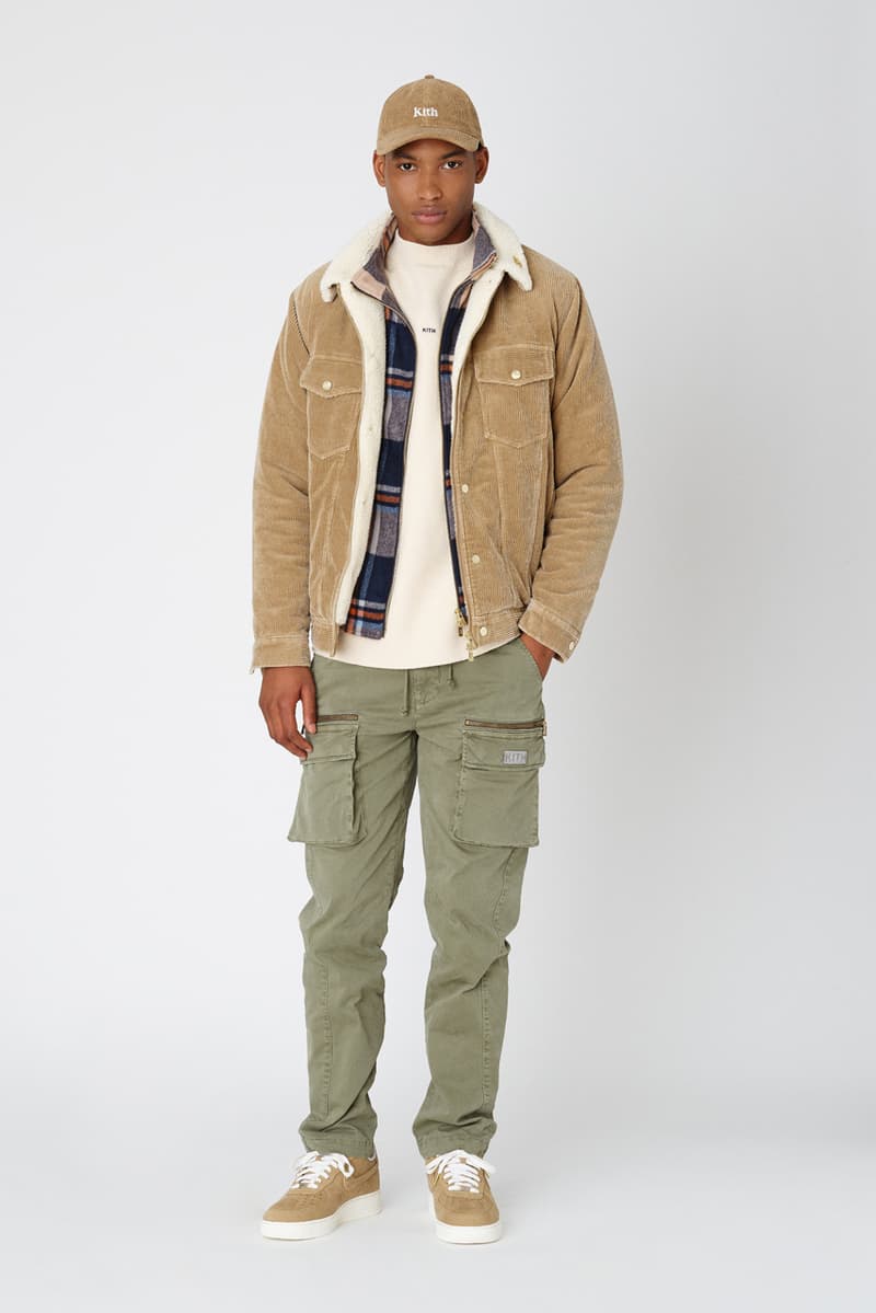 kith fall 2 collection lookbook delivery release date clarks collaboration mercer pant kimono blazer jacket combo knit adam sweatshirts ryan cable knit sweater snow wash corduroy double pocket hoodie laight jacket 