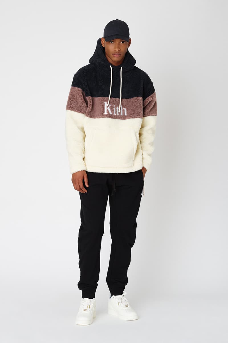 kith fall 2 collection lookbook delivery release date clarks collaboration mercer pant kimono blazer jacket combo knit adam sweatshirts ryan cable knit sweater snow wash corduroy double pocket hoodie laight jacket 