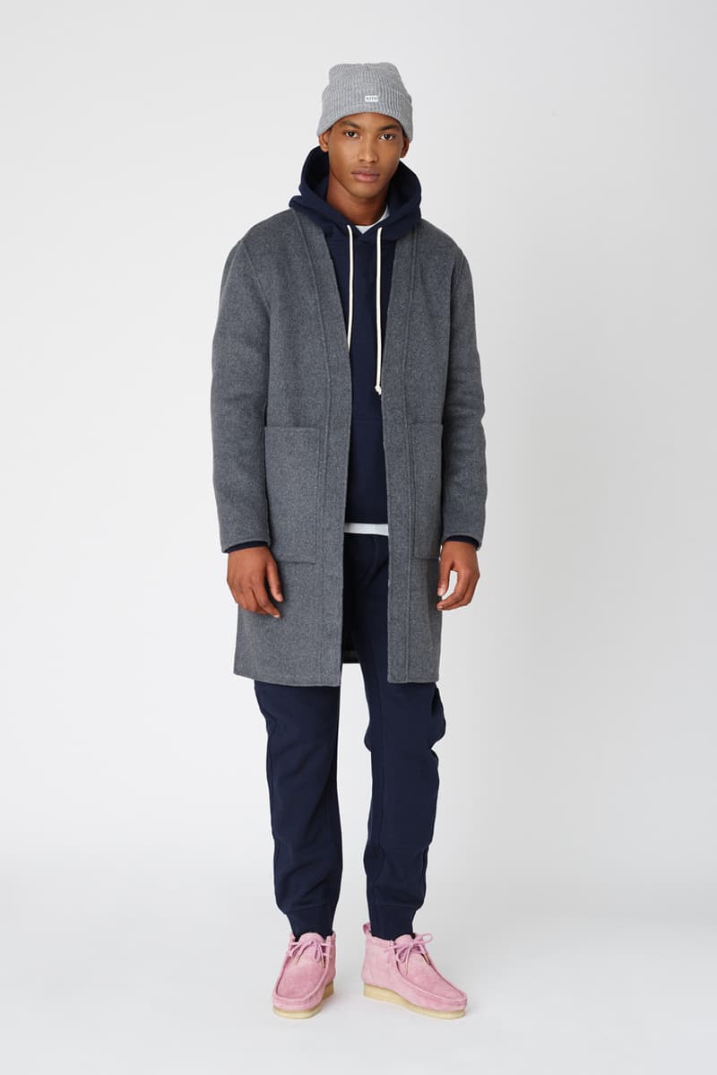 kith fall 2 collection lookbook delivery release date clarks collaboration mercer pant kimono blazer jacket combo knit adam sweatshirts ryan cable knit sweater snow wash corduroy double pocket hoodie laight jacket 