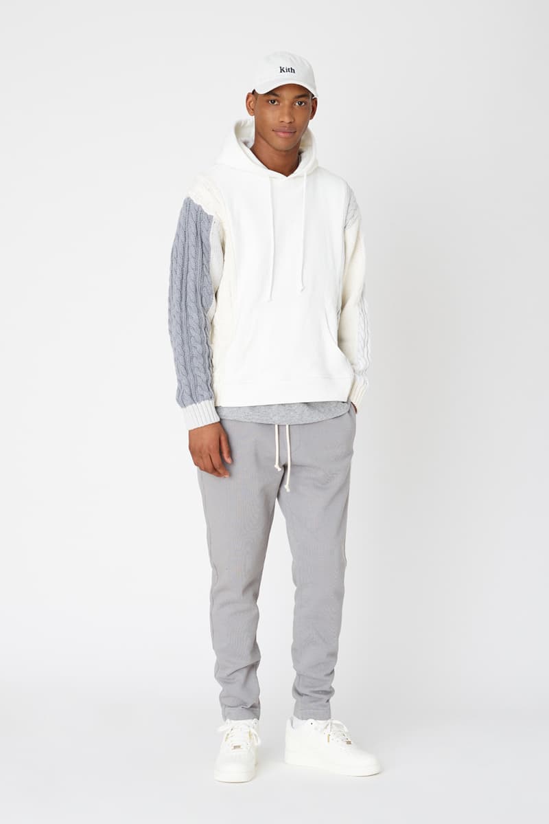 kith fall 2 collection lookbook delivery release date clarks collaboration mercer pant kimono blazer jacket combo knit adam sweatshirts ryan cable knit sweater snow wash corduroy double pocket hoodie laight jacket