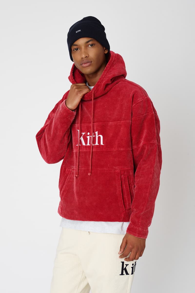 kith fall 2 collection lookbook delivery release date clarks collaboration mercer pant kimono blazer jacket combo knit adam sweatshirts ryan cable knit sweater snow wash corduroy double pocket hoodie laight jacket 