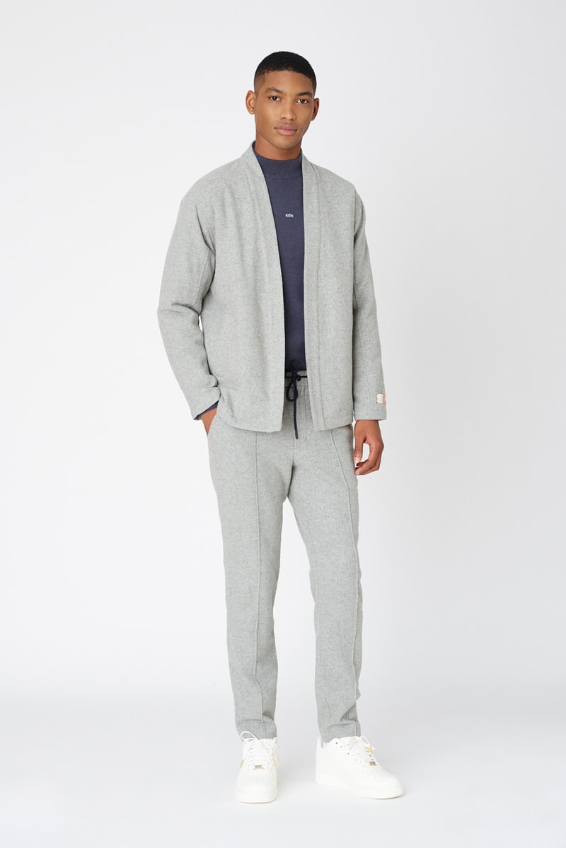 kith fall 2 collection lookbook delivery release date clarks collaboration mercer pant kimono blazer jacket combo knit adam sweatshirts ryan cable knit sweater snow wash corduroy double pocket hoodie laight jacket 