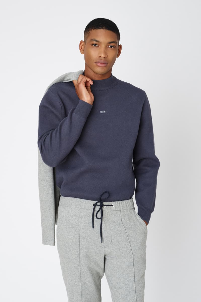 kith fall 2 collection lookbook delivery release date clarks collaboration mercer pant kimono blazer jacket combo knit adam sweatshirts ryan cable knit sweater snow wash corduroy double pocket hoodie laight jacket