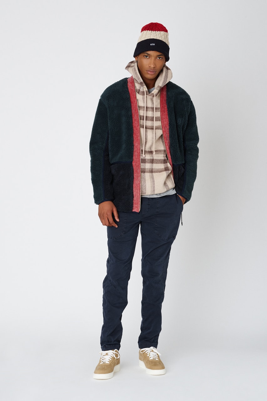 kith fall 2 collection lookbook delivery release date clarks collaboration mercer pant kimono blazer jacket combo knit adam sweatshirts ryan cable knit sweater snow wash corduroy double pocket hoodie laight jacket 