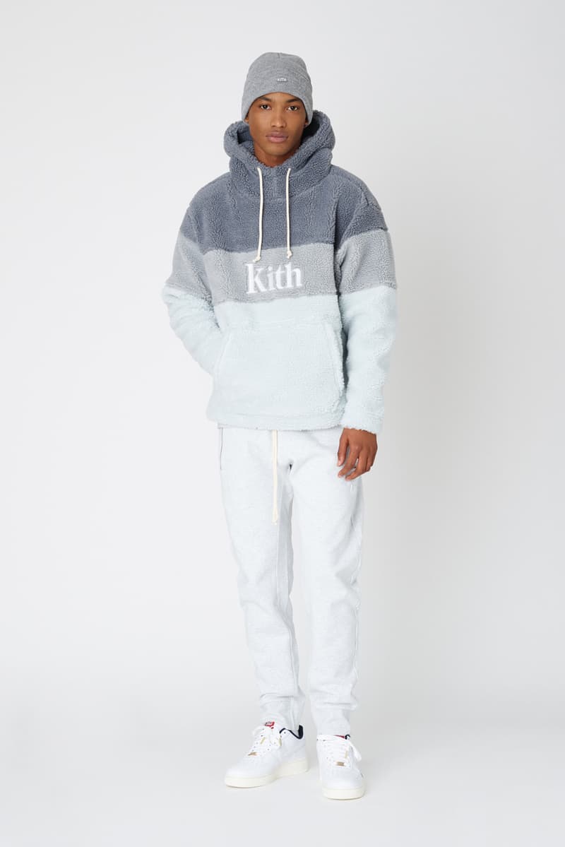 kith fall 2 collection lookbook delivery release date clarks collaboration mercer pant kimono blazer jacket combo knit adam sweatshirts ryan cable knit sweater snow wash corduroy double pocket hoodie laight jacket 