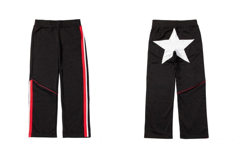 kye onitsuka tiger fw19 collection red whie black gsm game set match track suit pants